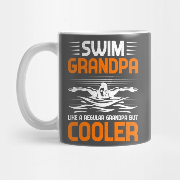 Swim Grandpa - Bold Black & White Design by Otaku Vibes